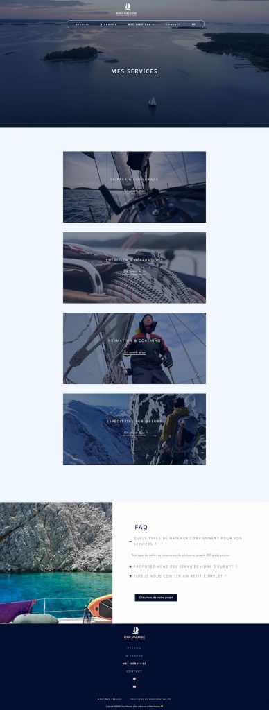 Site Nino Mazzone page services